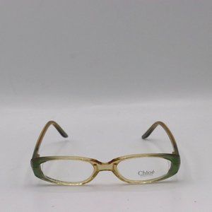 Chloe Green Yellow Oval Womens Glasses Made In Italy 45 18 140  Vintage Designer